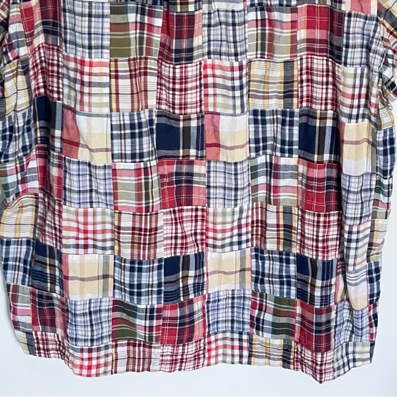 Brooks Brothers Patchwork Plaid madras Short Sleeve Button Down 35954 - Picture 7 of 13